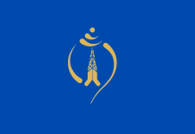 Nepal Telecom Logo Blue background